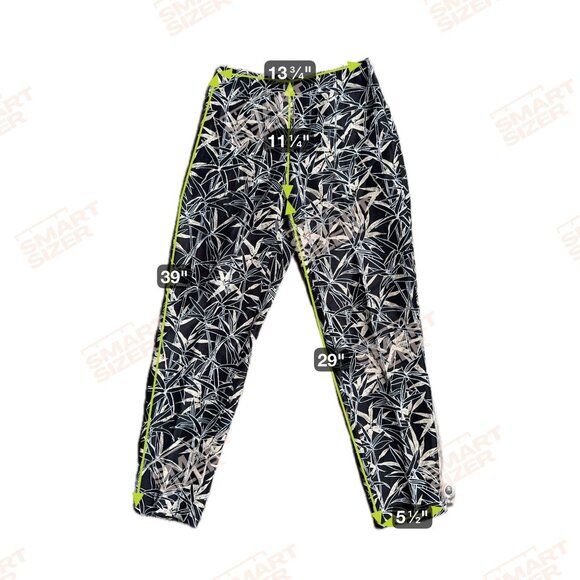 Dana Buchman Womens‎ Silk Linen Pants Size 6 Black Beige Bamboo Lined Zip Work - Picture 2 of 7